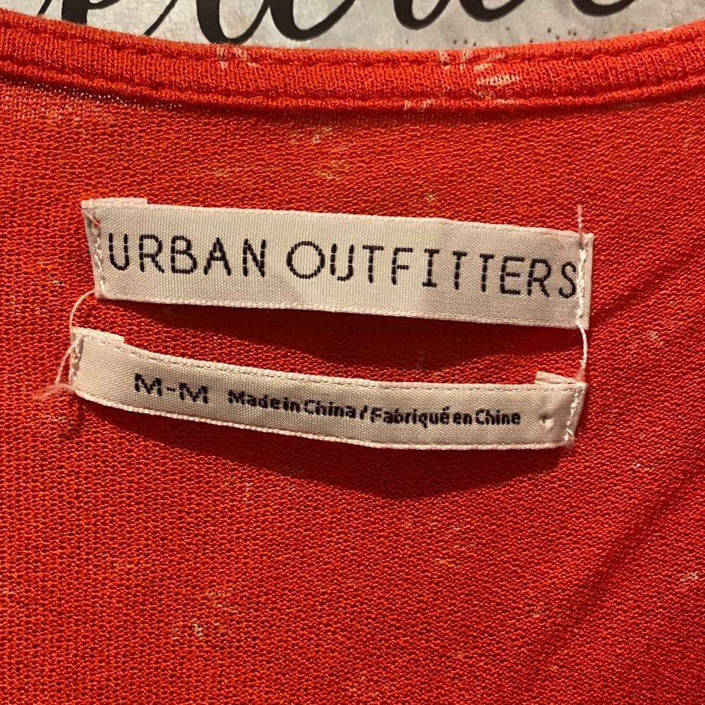 Urban Outfitters Red Smocked Blouse - Picture 2 of 2
